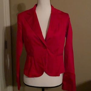 Single Button Waist Length Blazer